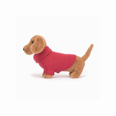 Jellycat Sweater Sausage Dog Australia | 356872JQS